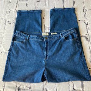 LOGO by Lori Goldstein Plus Size Boyfriend Straight Legged Jeans - Size 20W